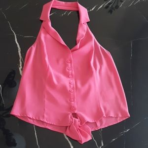 NWT EXPRESS Hot Pink Halter Top S